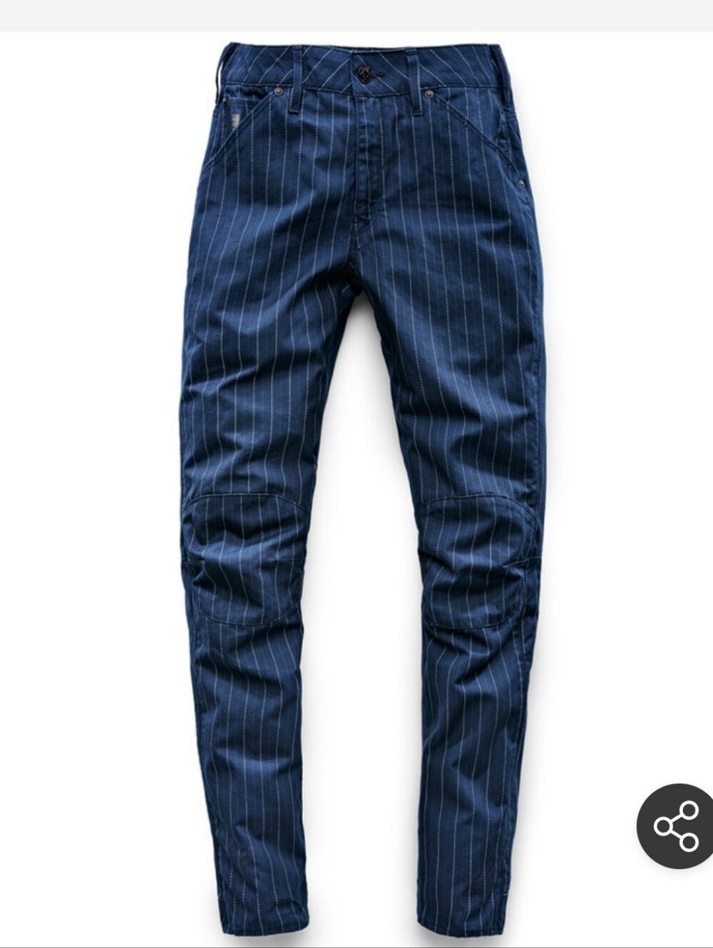 NEW G-Star Raw 5622 3D- Women’s Boyfriend Jeans in Navy Pinstripe 28X32